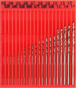 Fine drill bit set
